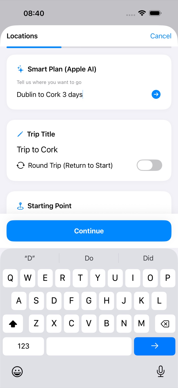 Road Trip Easy smart-planner wizard